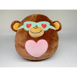 BOYD the Monkey 8" Squishmallow Valentines Day Heart Sunglasses 2021 No Tags